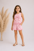 Pink bow detail 2 piece