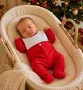 AW26 Red & white  Babygrow