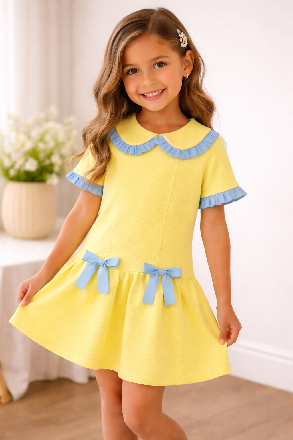 Yellow & Blue Dress