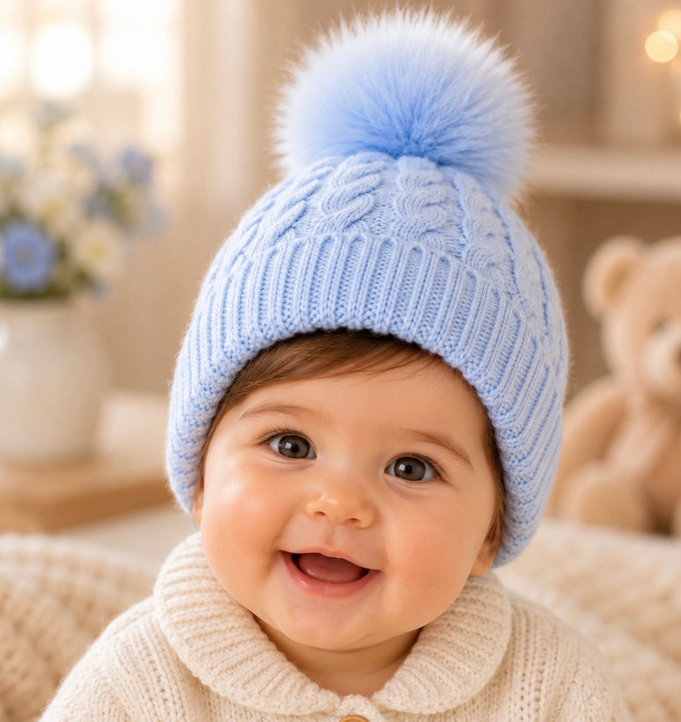 AW26 NB-12M Pom Pom Hat