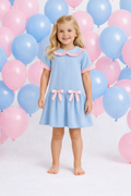Pink & Blue Dress