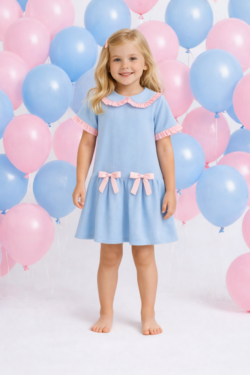 Pink & Blue Dress