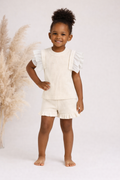 Beige  frill 2 piece