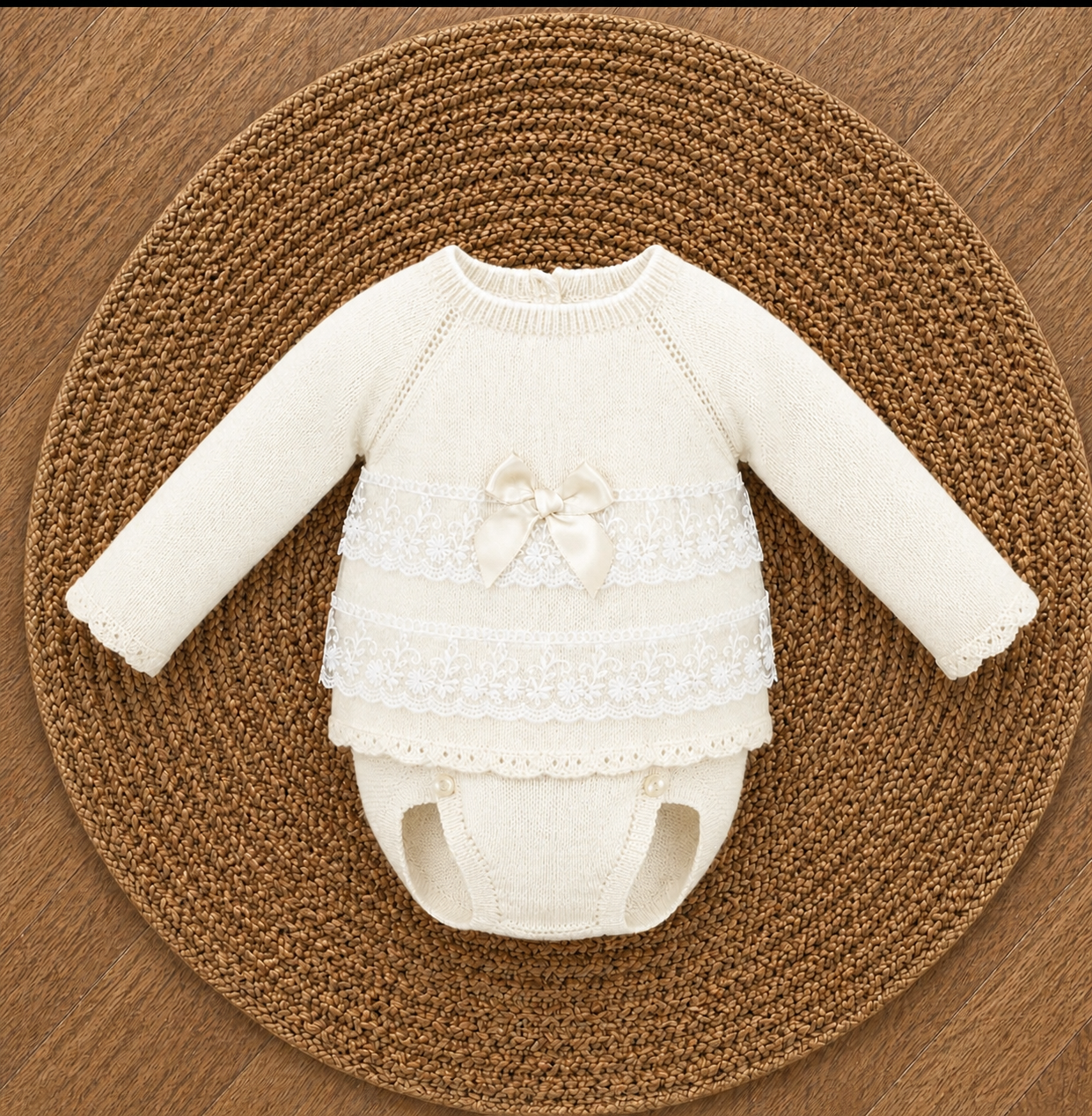 Ivory knit set