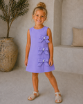 Purple bow dress