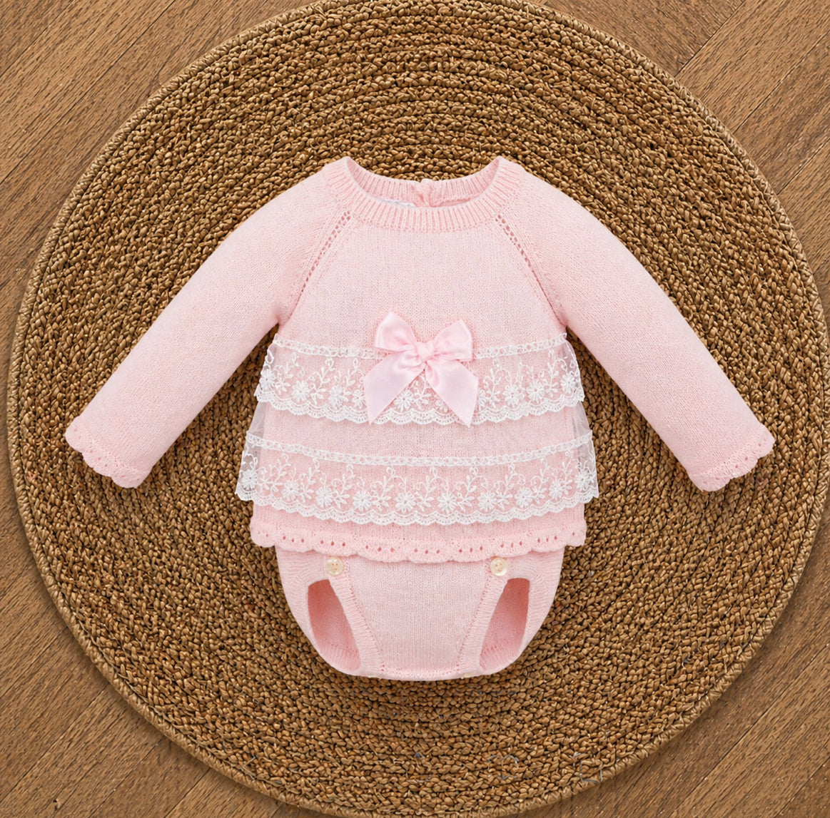Pink knit set