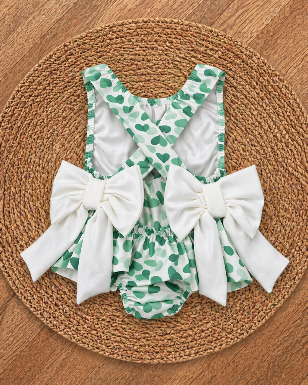 Green Heart Swim Costume