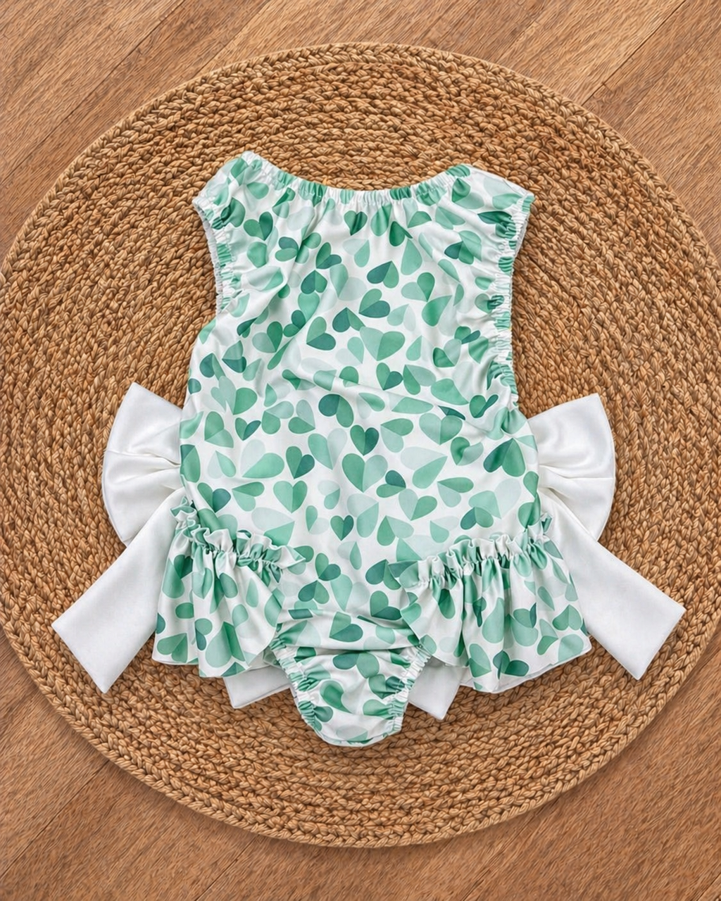 Green Heart Swim Costume