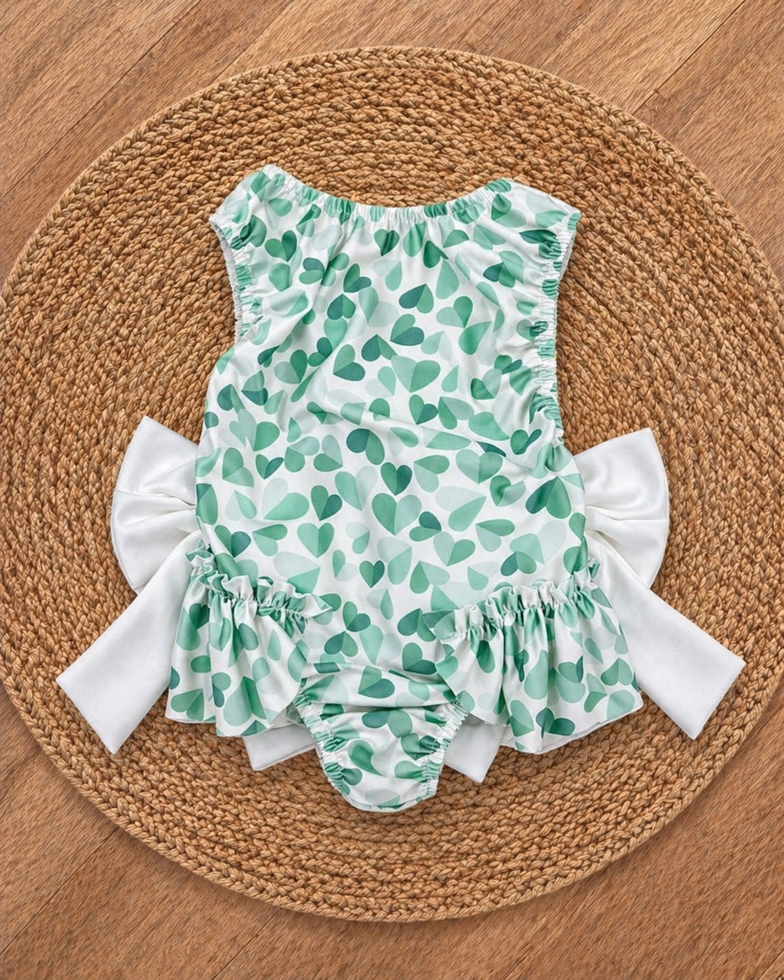 Green Heart Swim Costume