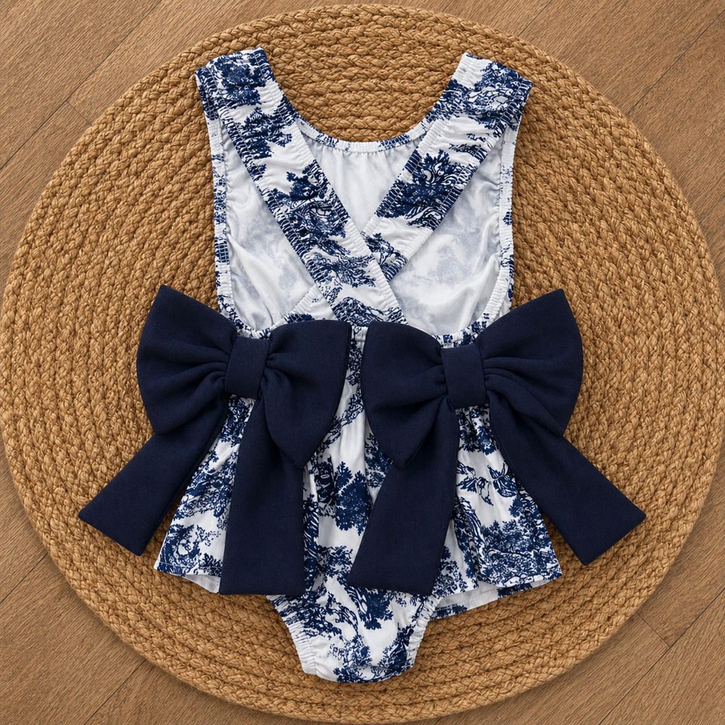Navy Safari Swimsuit