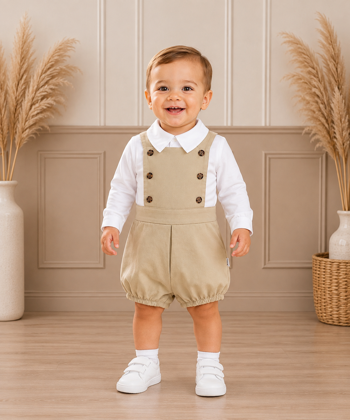 AW26 beige Romper & Top